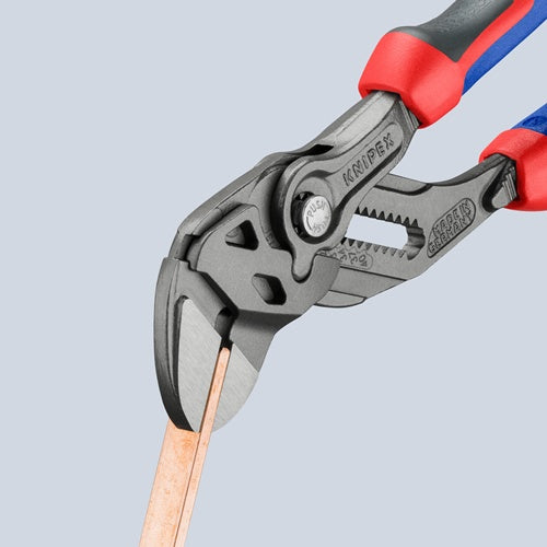 Zangenschlüssel Länge 180 mm schwarz atramentiert Spannweiße 40 mm Mehrkomponenten-Hüllen KNIPEX – Ansicht 6