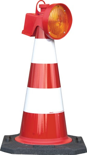 Leitkegel-LED-Leuchte ConeFix gelb einseitig gelb HORIZONT – Ansicht 5