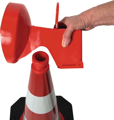 Leitkegel-LED-Leuchte ConeFix gelb einseitig gelb HORIZONT – Ansicht 6