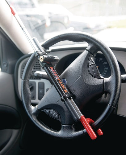 Lenkradkralle anti-theft lock Stahl L385xB12xH5mm 186 kg schwarz/rot HP AUTOZUBEHÖR – Ansicht 3