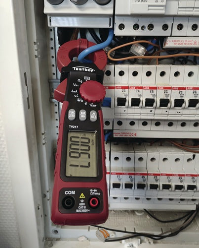 Leckstromzange TV 217 Messbereich 1µA – 150A(AC) Zangenöffnung 27 mm TESTBOY – Ansicht 4