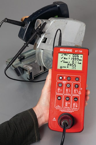 Gerätetester ST 725 Batterie- / Netzbetrieb L270xB115xH55mm BENNING – Ansicht 3