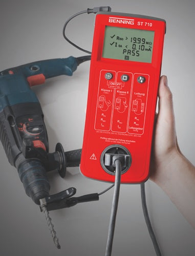 Gerätetester ST 710 2500 Prüflinge/mit Prüfgerät/Prüfleitung L270xB115xH55mm BENNING – Ansicht 3