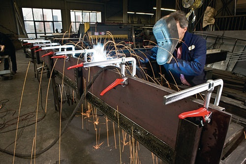 Hebelzwinge GH Spannweiße 500 mm Ausladung 120 mm Spannkraft bis zu 8500 N BESSEY – Ansicht 4
