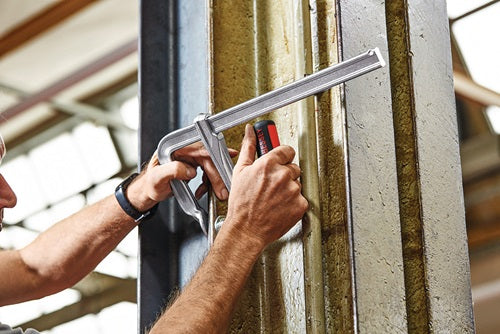 Ganzstahlschraubzwinge GZ-KG Spannweiße 400 mm Ausladung 120 mm 2-K-Klappgriff BESSEY – Ansicht 4