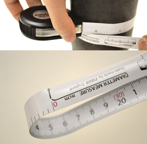 Taschenrollbandmaß Talmeter Länge 2 m Breite 16 mm mm/cm EG II ABS Messlasche HULTAFORS – Ansicht 5