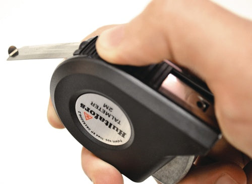 Taschenrollbandmaß Talmeter Länge 3 m Breite 16 mm mm/cm EG II ABS Messlasche HULTAFORS – Ansicht 3