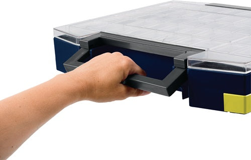 Sortimentskoffür boxxser B421xT361xH78mm 14 Fächer mit Profilraster RAACO – Ansicht 4