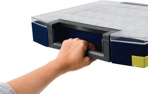Sortimentskoffür boxxser B465xT401xH78mm 18 Fächer mit Profilraster RAACO – Ansicht 5