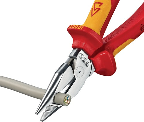 Spitzkombizange L185mm polMehrkomp-Hülle verchrVDE KNIPEX – Ansicht 4