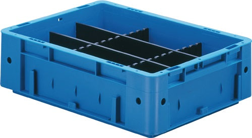 Unterteiler für Transportstapelbehälter Höhe 180 mm PP anthrazit 10St/Karton LA-KA-PE – Ansicht 3