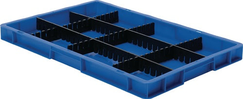 Unterteiler für Transportstapelbehälter Höhe 180 mm PP anthrazit 10St/Karton LA-KA-PE – Ansicht 4
