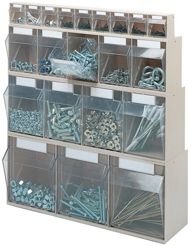 Klarsichtmagazin H207xB600xT172mm 4 x D Kunststoff blau LOCKweißER