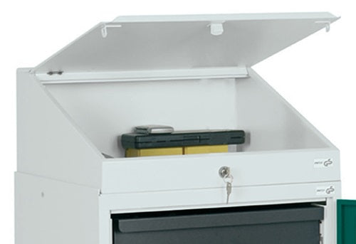 Pultaufsatz H272/91xB500xT500mm lichtgrau RAL 7035 STUMPF
