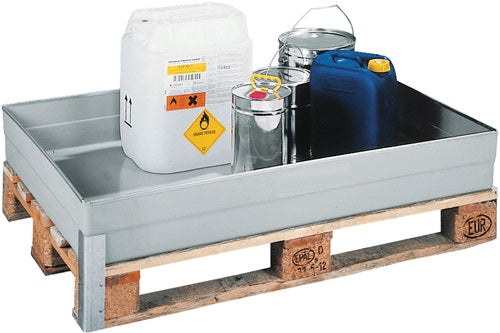 Auffangwanne 150 l GFK mit Befestigungswinkel L1210xB810xH165mm CEMO
