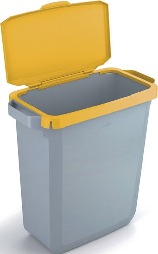 Klappdeckel PP gelb B510xT285mm passend für Abfallbehälter 60 l lebensmittelecht DURABLE – Ansicht 3