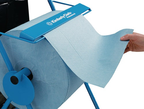 Bodenständer 6155 H1090xB500xT740ca mm fahrbar mit Halterung für Abfallsäcke KIMBERLY-CLARK – Ansicht 3