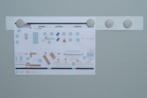 Magnetleiste L500xB50xS05mm weiß selbstklebend MAGNETOPLAN - VPE: 10 – Ansicht 3