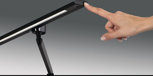 Schreibtischleuchte LED Zirkon Aluminium ABS Eisen PC schwarz Höhe 820 mm mit Klemme LED HANSA – Ansicht 3