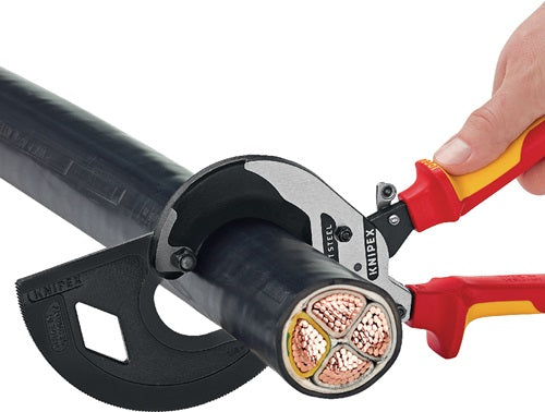 Kabelschneider Gesamtlänge 320 mm max 60 (600 mm²) mm poliert Mehrkomponenten-Hüllen KNIPEX – Ansicht 6