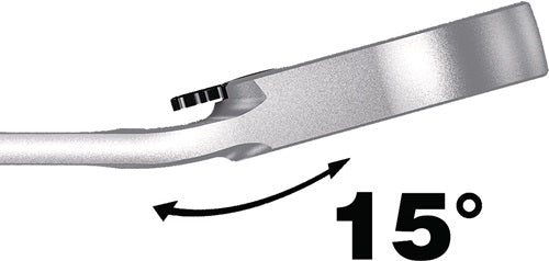 Maulringratschenschlüssel Joker Schlüsselweiße 18 mm Länge 234 mm umschaltbar Ringseite 15 ° WERA – Ansicht 4