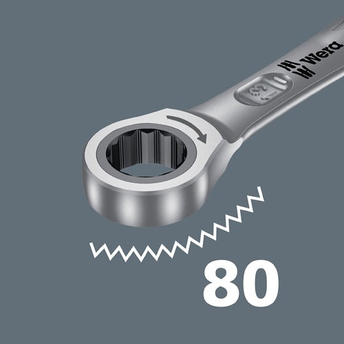 Maulringratschenschlüssel Joker Schlüsselweiße 14 mm Länge 187 mm umschaltbar Ringseite 15 ° WERA – Ansicht 5
