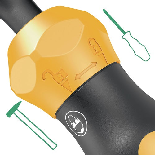 Handgriff Kraftform Plus Schlagschraubendreher 921 Lösen hartnäckiger Schraubverbindungen mit Schlagkappe WERA – Ansicht 3