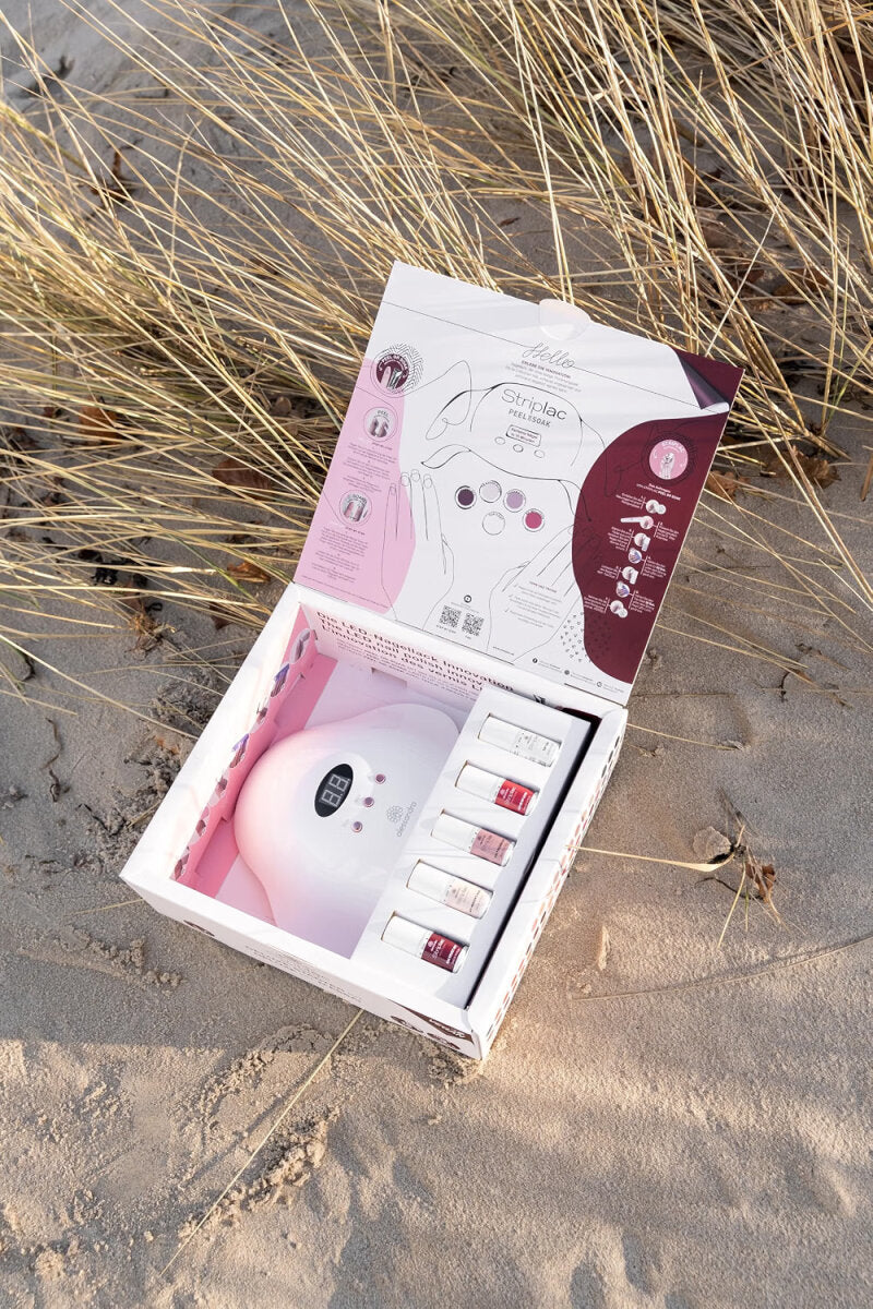 alessandro Striplac Peel or Soak Deluxe Starter Kit – UV-Nagellack-Set mit LED-Lampe, 4 Farben à 5 ml, Top Coat – Ansicht 2