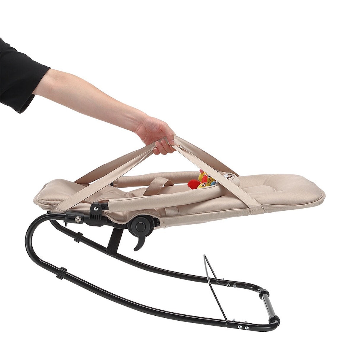 BabyTrold Skrastol Babywippe Sandfarben mit Spielbügel, verstellbar < 9 kg – Ansicht 4