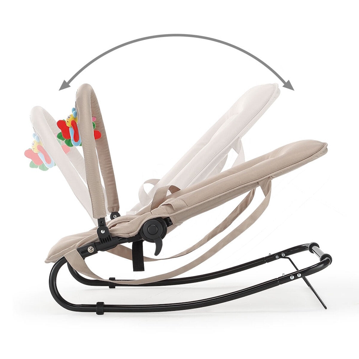 BabyTrold Skrastol Babywippe Sandfarben mit Spielbügel, verstellbar < 9 kg – Ansicht 6