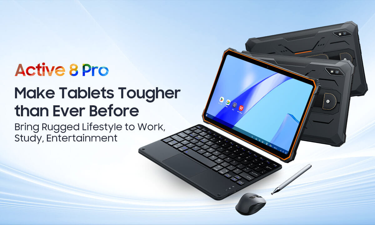 Blackview Active 8 Pro Schwarz Rugged Tablet 10,36" 2,4K FHD+ 16GB RAM 256GB ROM 48MP Kamera 22000mAh Android 1 – Ansicht 3