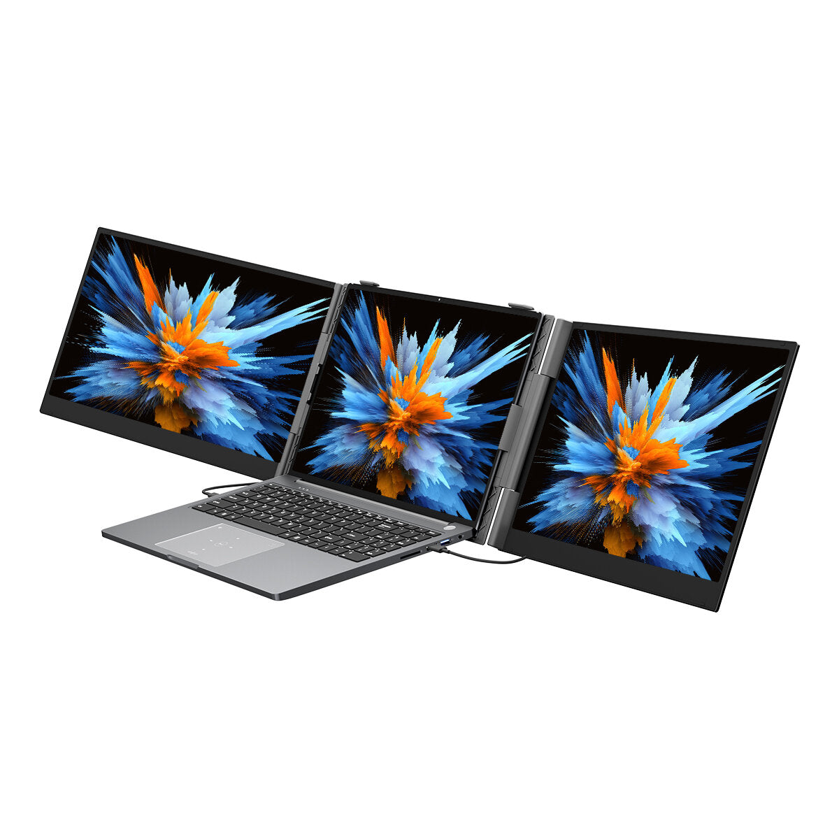 Blackview DCM8 Dual Laptop Bildschirm Erweiterung 15,3 Zoll WUXGA IPS 100% sRGB Triple Screen Monitor USB-C 100W PD TÜV