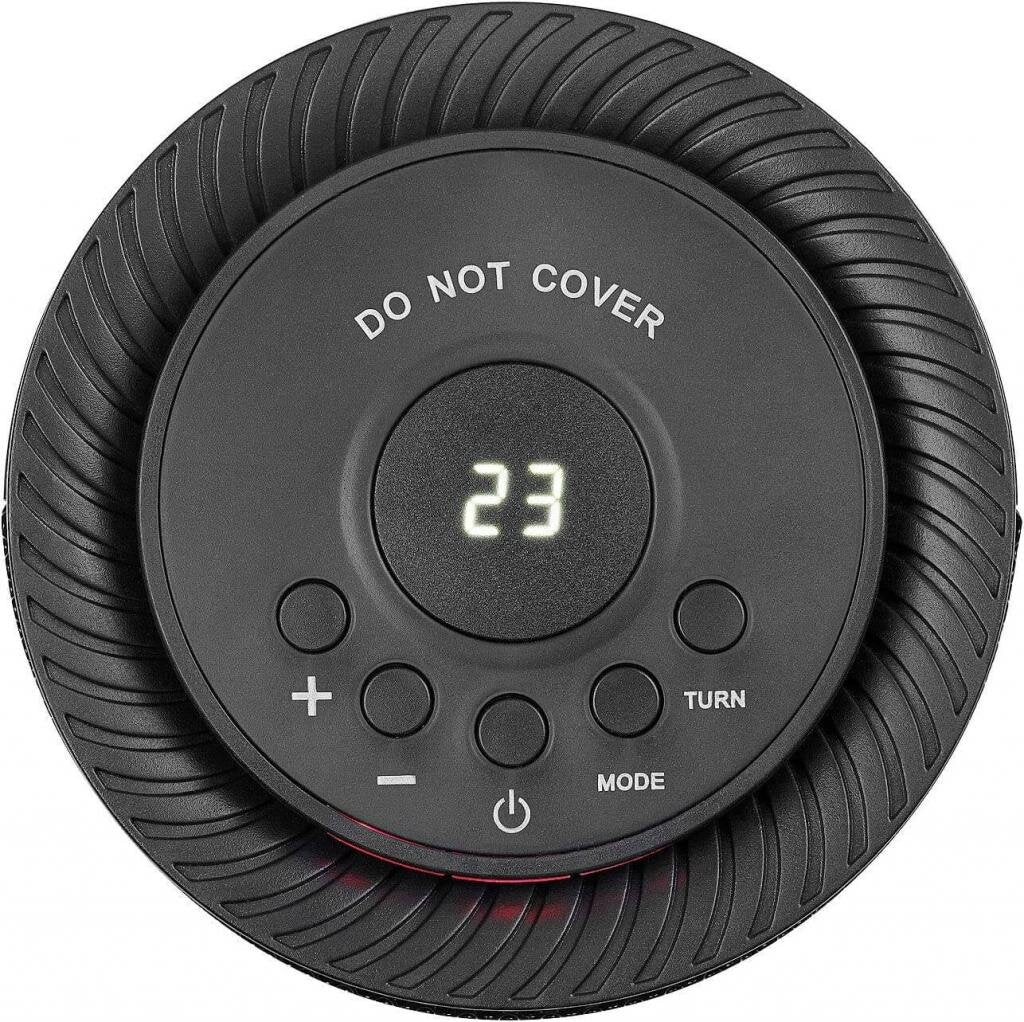 Carlo Milano Keramiklüfter Digitaler Keramik-Tisch-Heizlüfter, 3 Stufen & Oszillation, 1.200 Watt – Ansicht 4