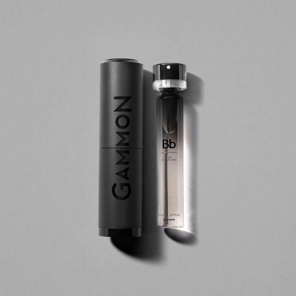 GAMMON 9014 Black Notes Parfum Starter A (1x20 ml), das holzig-süße BLACK PIANO Herrenduft mit langanhaltendem 20% Parfum-Öl