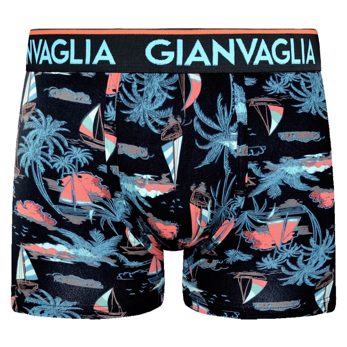GIANVAGLIA Herren Boxershorts Maritime Motive 5er-Pack, Baumwolle, Stretch, Komfort, XXL – Ansicht 5