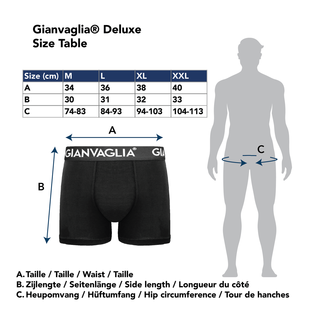 GIANVAGLIA Herren Boxershorts Maritime Motive 5er-Pack, Baumwolle, Stretch, Komfort, XXL – Ansicht 7