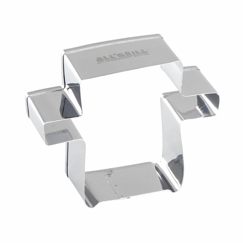 Grillförmiger Edelstahl Plätzchen-Ausstecher, perfekt für Grillpartys und als Geschenk, 5,5 x 7 x 2,5 cm – Ansicht 2