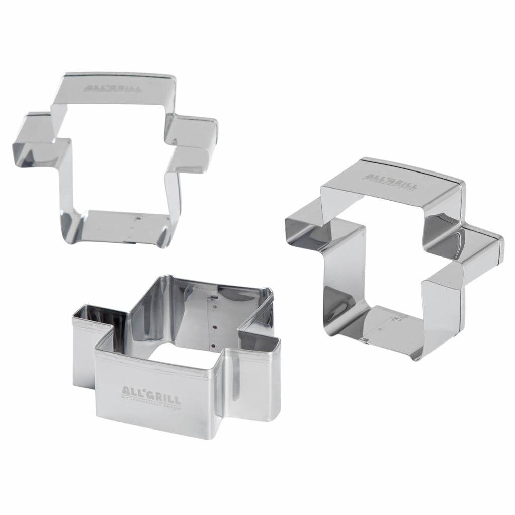 Grillförmiger Edelstahl Plätzchen-Ausstecher, perfekt für Grillpartys und als Geschenk, 5,5 x 7 x 2,5 cm – Ansicht 3