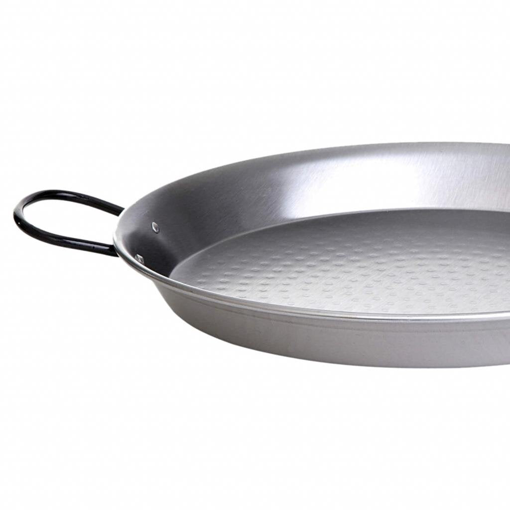 Großes Paella Grill-Set: Comfort Line 2 - Pfanne Ø 46 cm, 2-Ring-Brenner 35 cm, Dreibein-Ständer bis 150 kg – Ansicht 3