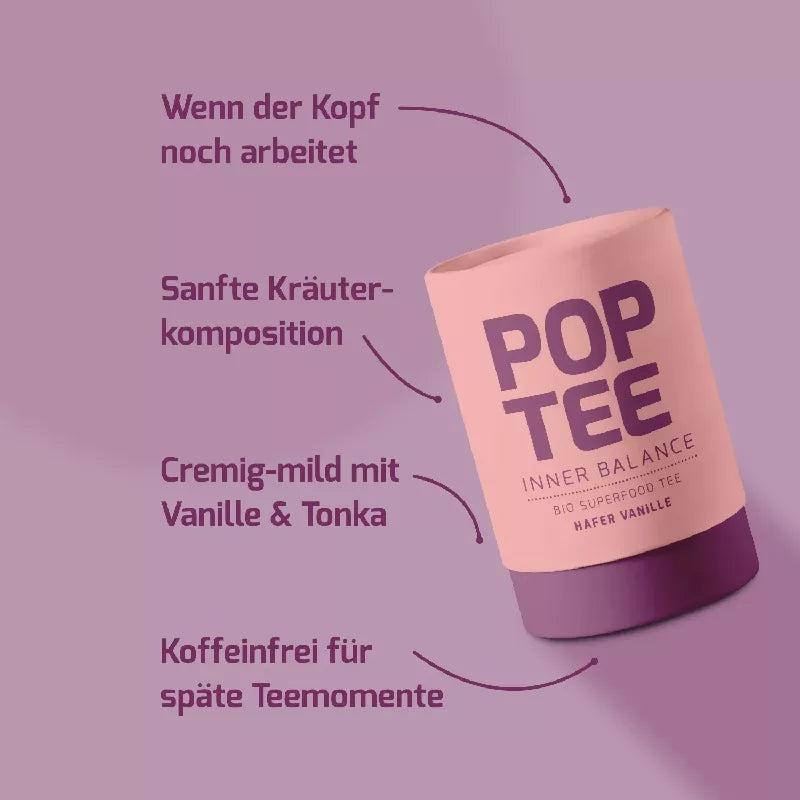 Inner Balance - Hafer & Vanille | Bio-Tee – POP TEE – Ansicht 3