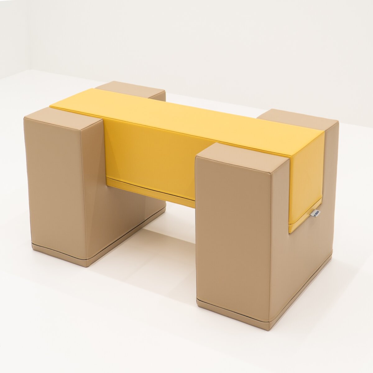 IGLU Balance Bridge Softbaustein-Set Beige Honey – Balancierbrücke und Motorik-Spielset für Kinder