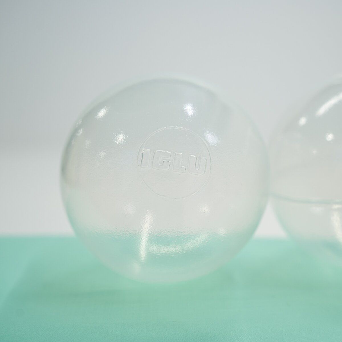 IGLU Ball Pit Balls Transparent – weiche strapazierfähige Bällebad-Bälle in hellen Pastellfarben