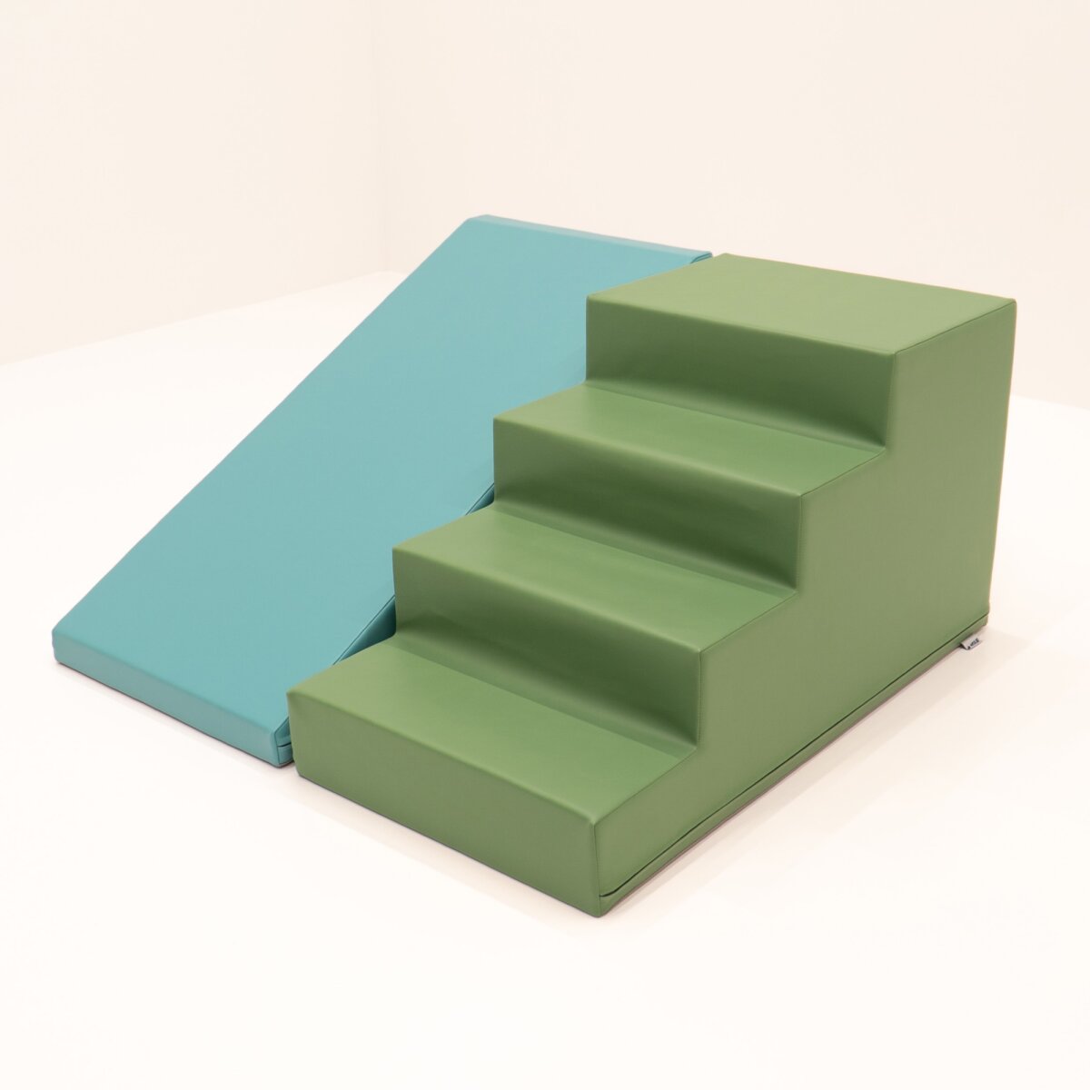 IGLU Mega Fun Slider Softbaustein-Set Pastel Turquoise Reseda Green – weiche Kinderrutsche – Ansicht 5