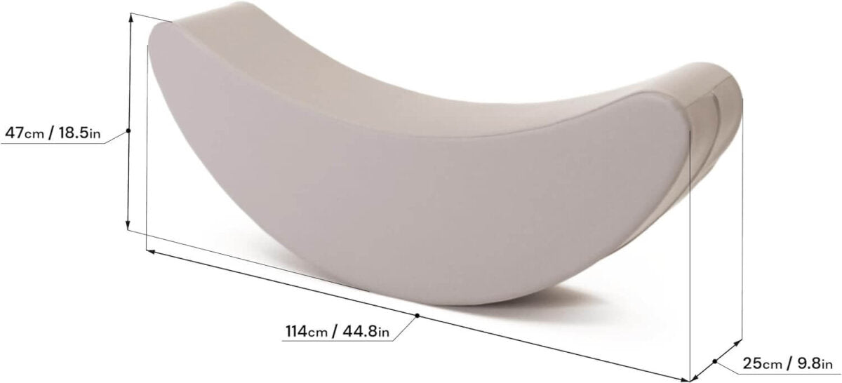 IGLU Rocker Banana (grey) Softbausteine Schaukelpferd Banane – Schaukeltier für Kinder & Babys – Ansicht 2