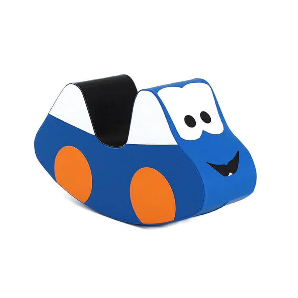 IGLU Rocker Car Kinderschaukel/Wippe aus Schaumstoff im Auto Design in Blau für Kinder
