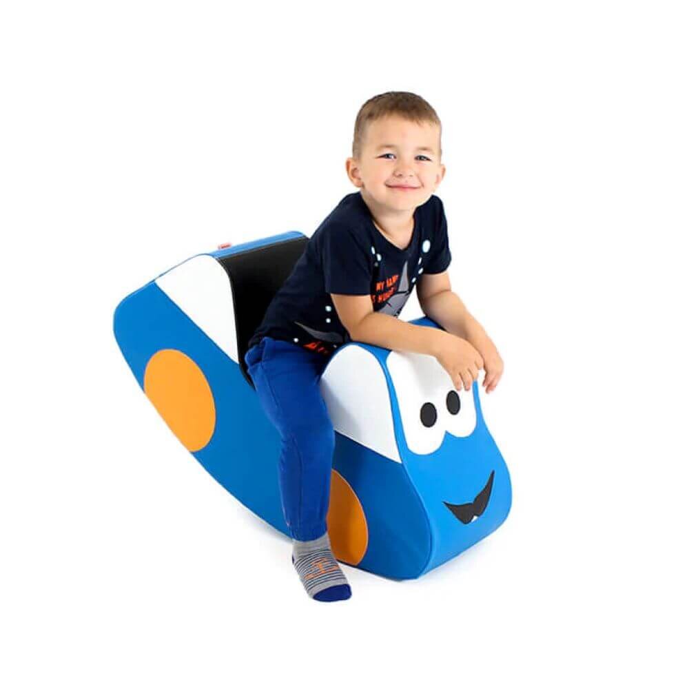 IGLU Rocker Car Kinderschaukel/Wippe aus Schaumstoff im Auto Design in Blau für Kinder – Ansicht 5