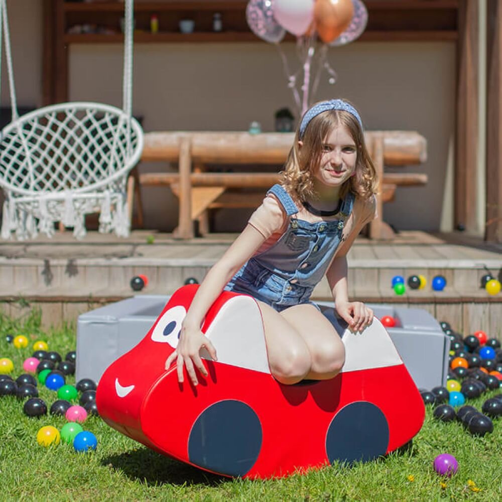 IGLU Rocker Car Kinderschaukel/Wippe aus Schaumstoff im Auto Design in Rot für Kinder – Ansicht 7