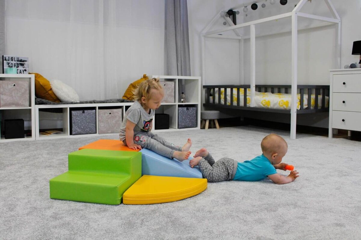 IGLU SET 16 Helle Farben + anti slip + velcro - XL Bausteine aus Schaumstoff – Ansicht 3