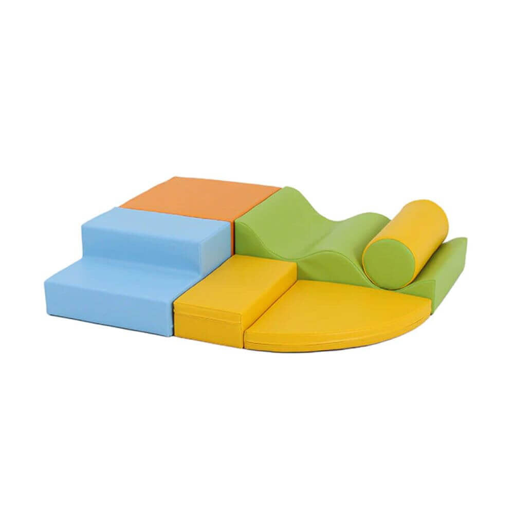 IGLU SET 28 Explorer - Helle Farben - Bunte Schaumstoff-Klettermodule/Bausteine für Kinder