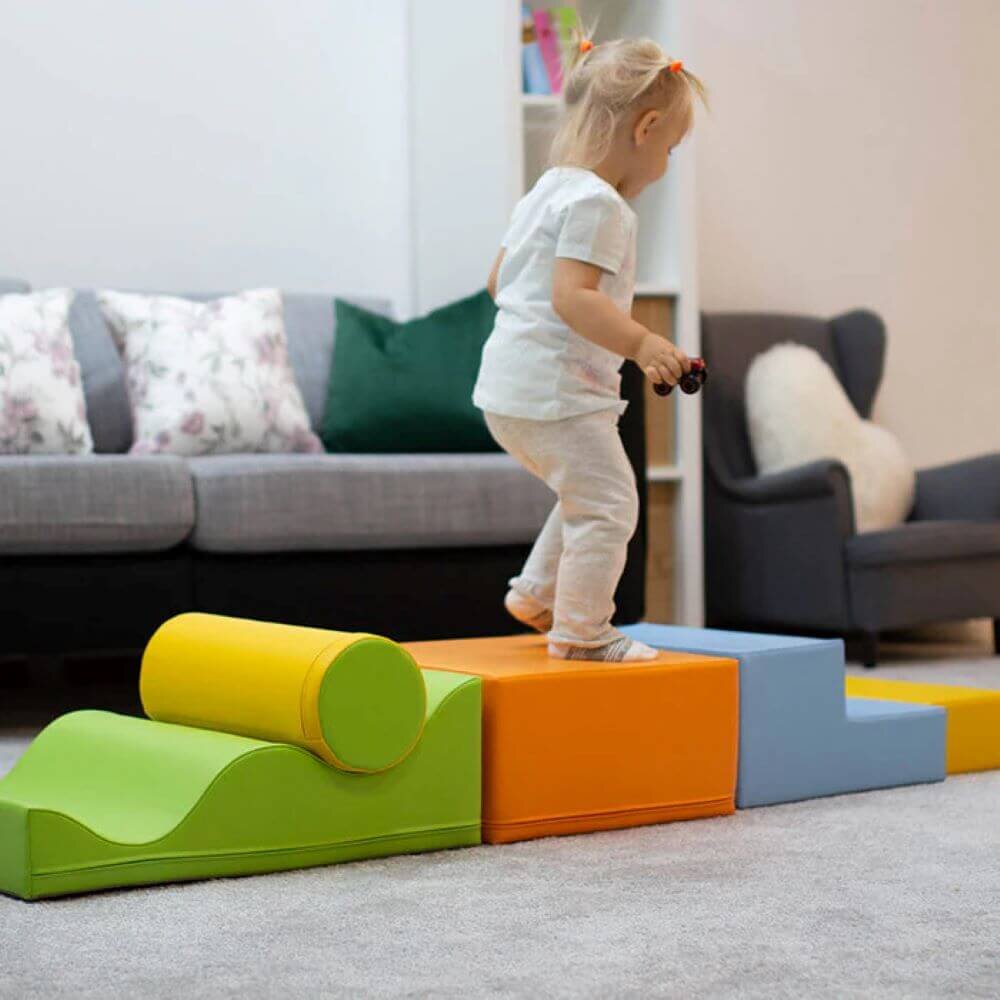 IGLU SET 28 Explorer - Helle Farben - Bunte Schaumstoff-Klettermodule/Bausteine für Kinder – Ansicht 4